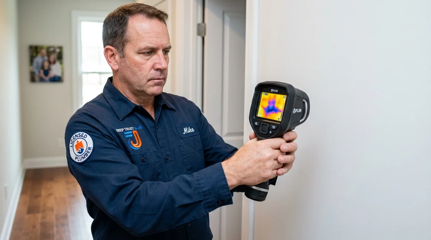 Thermal imaging leak detection by Johns Plumbing LLC in Rockwell City